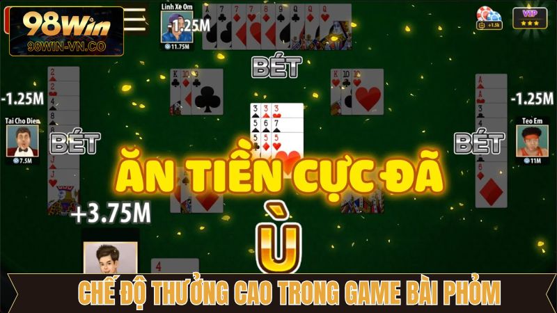 Bài Phỏm - Trải Nghiệm Ván Cược Đỉnh Cao Tại 98Win 3 98Win trả thưởng rõ ràng khi tham gia phỏm