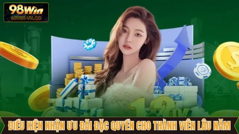 Ưu Đãi Đặc Quyền Cho Thành Viên Lâu Năm Cực Giá Trị Tại 98Win 4 Điều kiện nhận ưu đãi đặc quyền cho hội viên