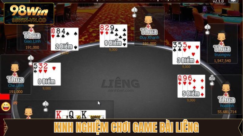 Bài Liêng - Chinh Phục Mỗi Ván Chơi Dễ Dàng Từ 98Win 4 Vận dụng cách bắt bài của đối thủ khi đánh
