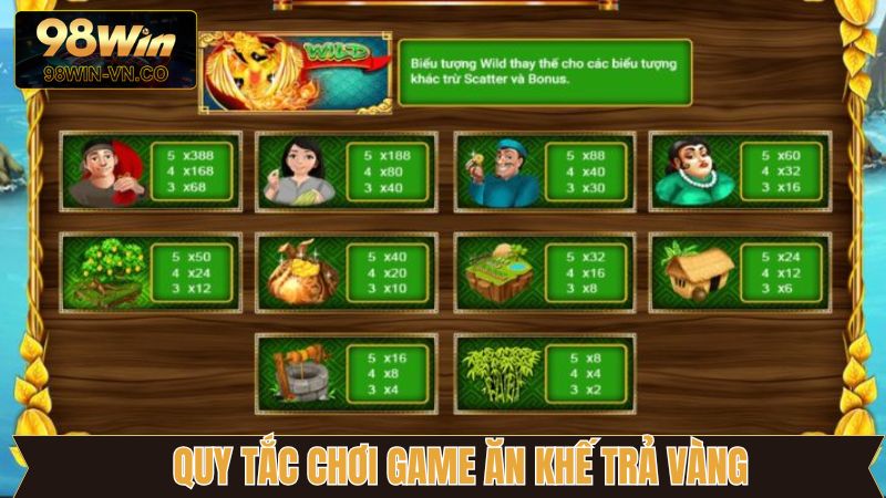 Ăn Khế Trả Vàng - Game Nổ Hũ Đình Đám, Hấp Dẫn Nhất 98Win 3 Một số quy tắc về cách tính điểm trong nổ hũ ăn khế